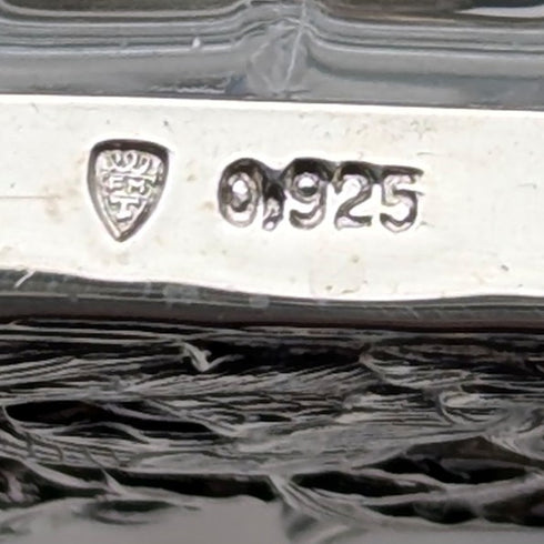 復古純銀天鵝裝飾切割玻璃香水瓶香水瓶